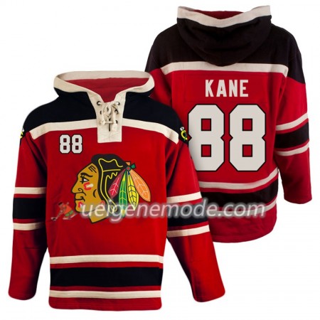 Herren Eishockey Chicago Blackhawks Patrick Kane 88 Rot Sawyer Hooded Sweatshirt